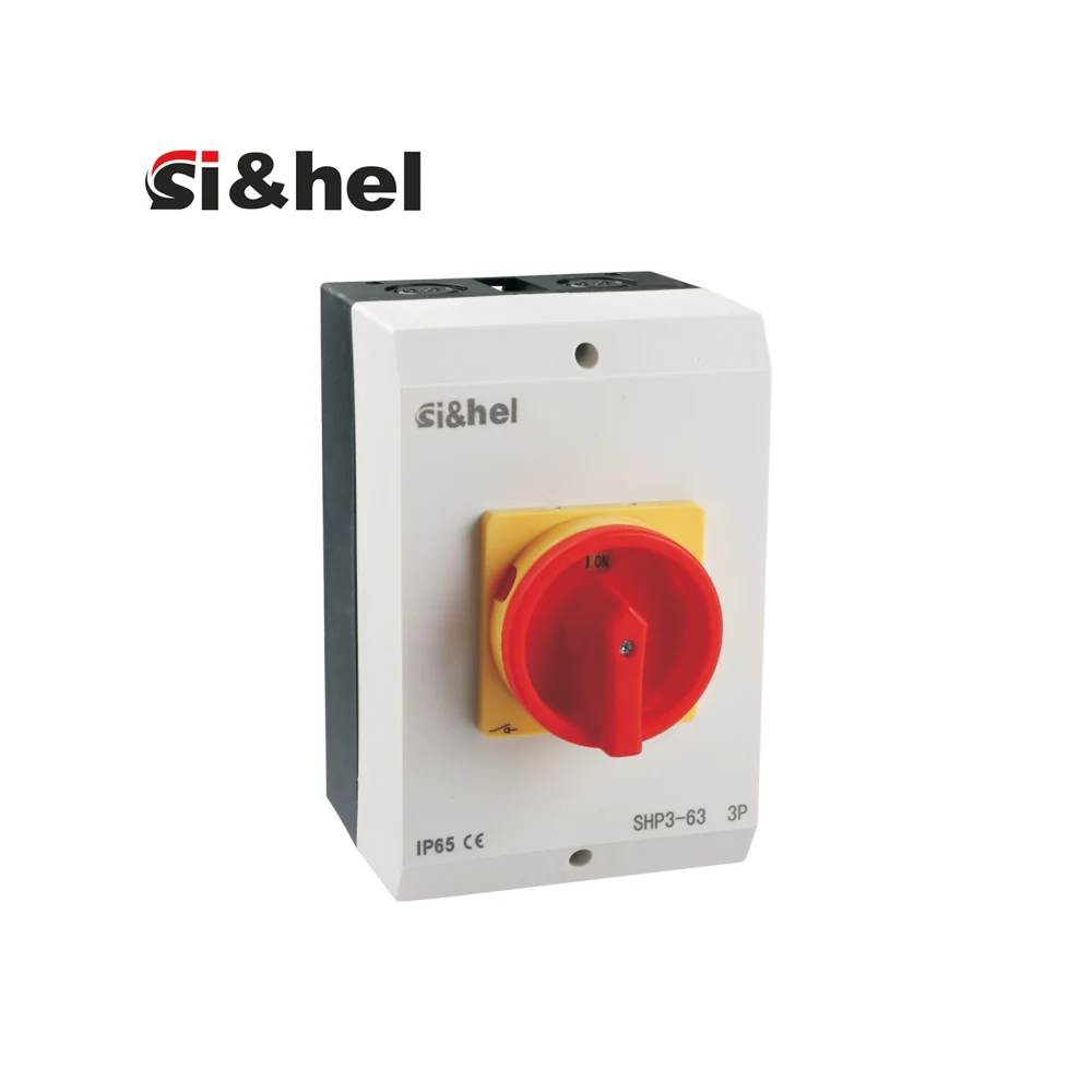 Shieldhz SHP3-40 and SHP3-63 waterproof isolator switch box for equipment disconnects
