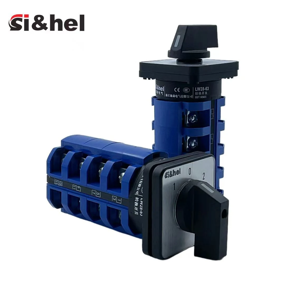 Shieldhz LW28-63 D0401 high current rotary cam switch multi contact body