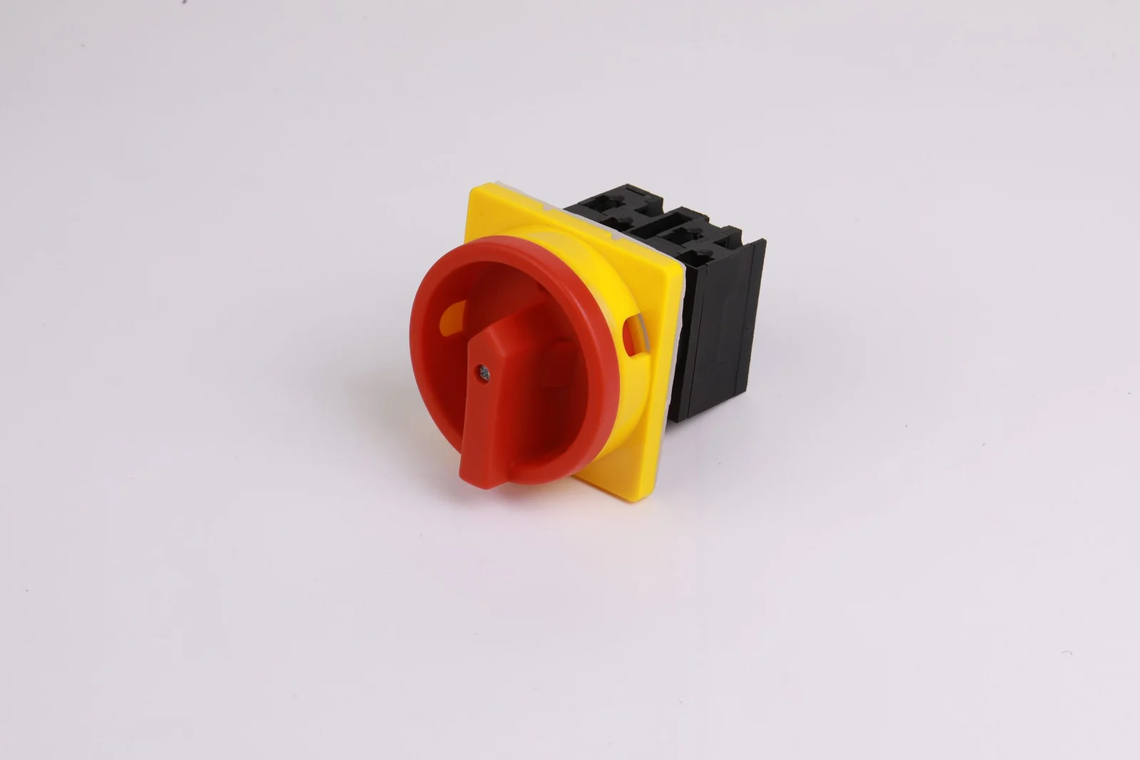 LW42 key lock panel rotary cam switch with red yellow handle