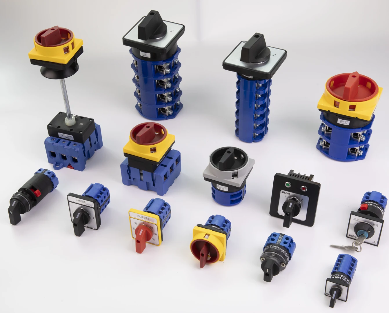 Shieldhz rotary cam switch product family with selector and isolator variants