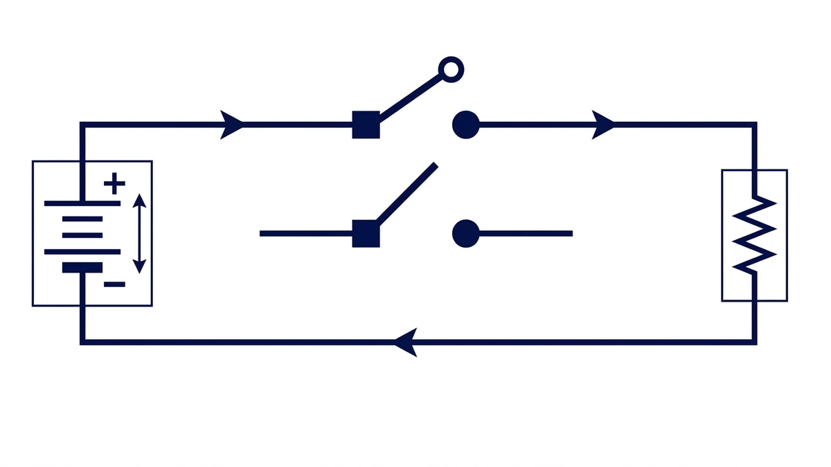 DC switch disconnector open contact gap between source and load