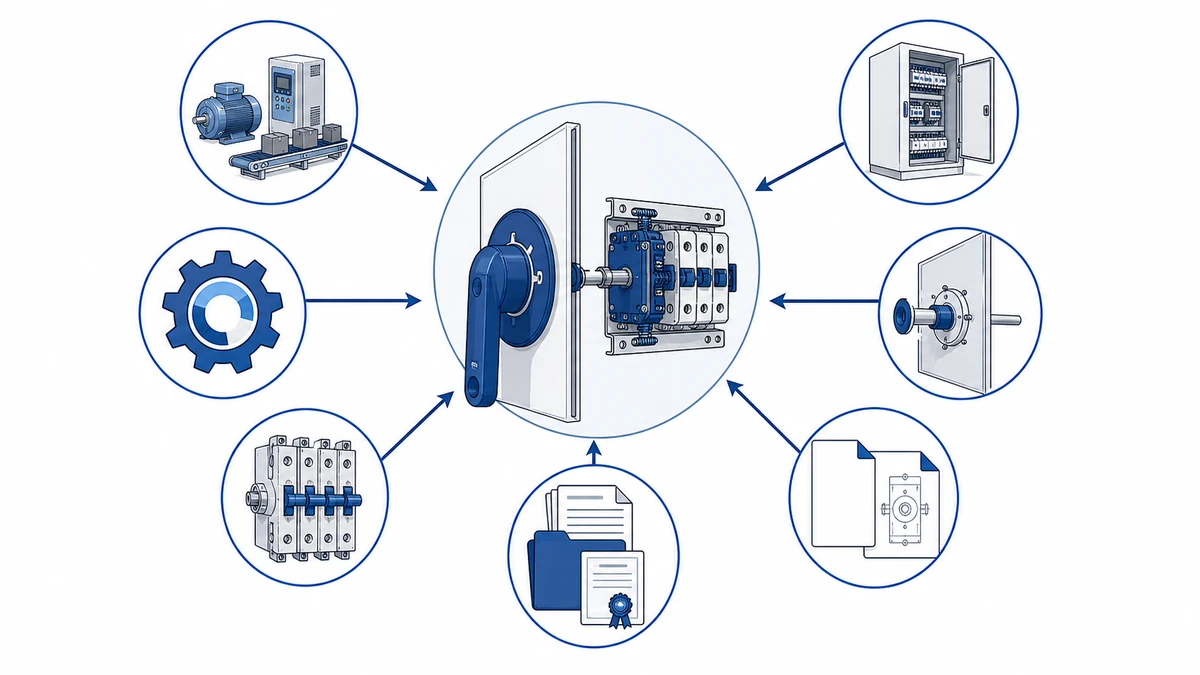 Door Interlock Rotary Isolators for Control Cabinets selection checks