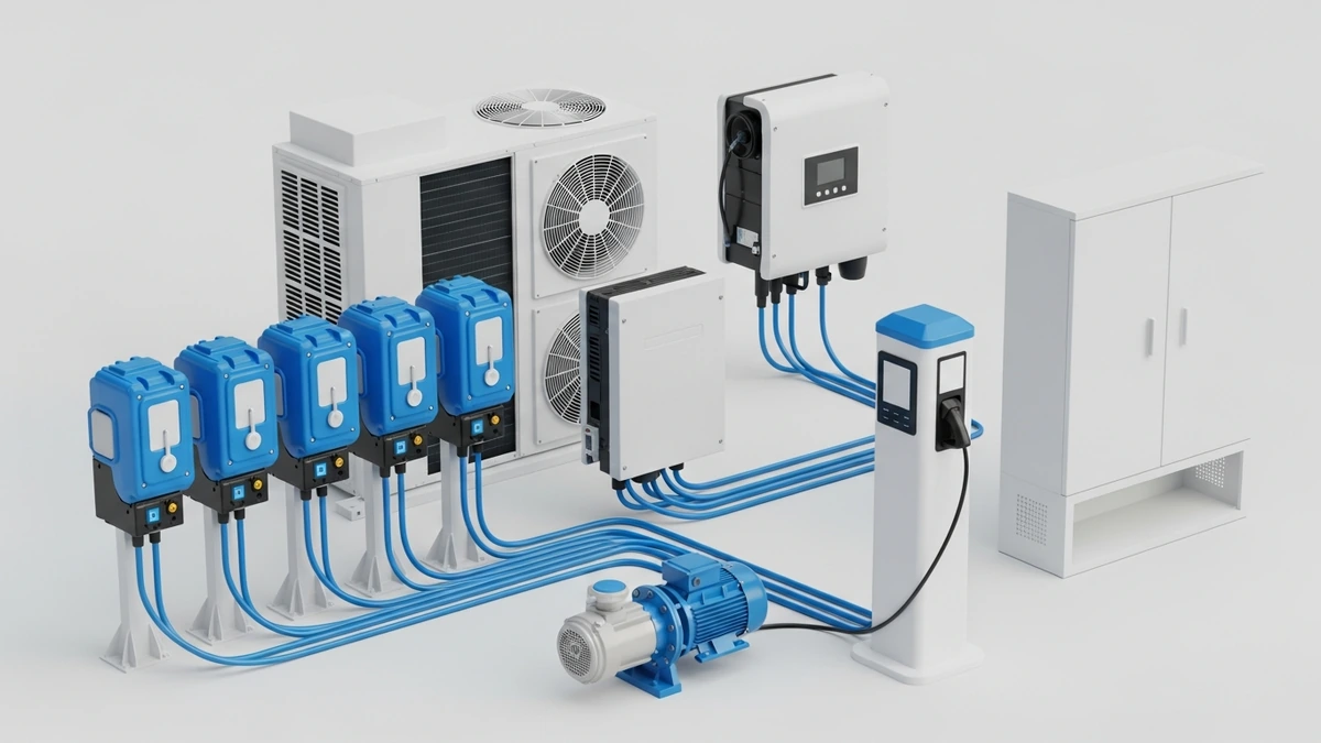 Enclosed switch disconnector applications for HVAC solar AC side pump and outdoor distribution