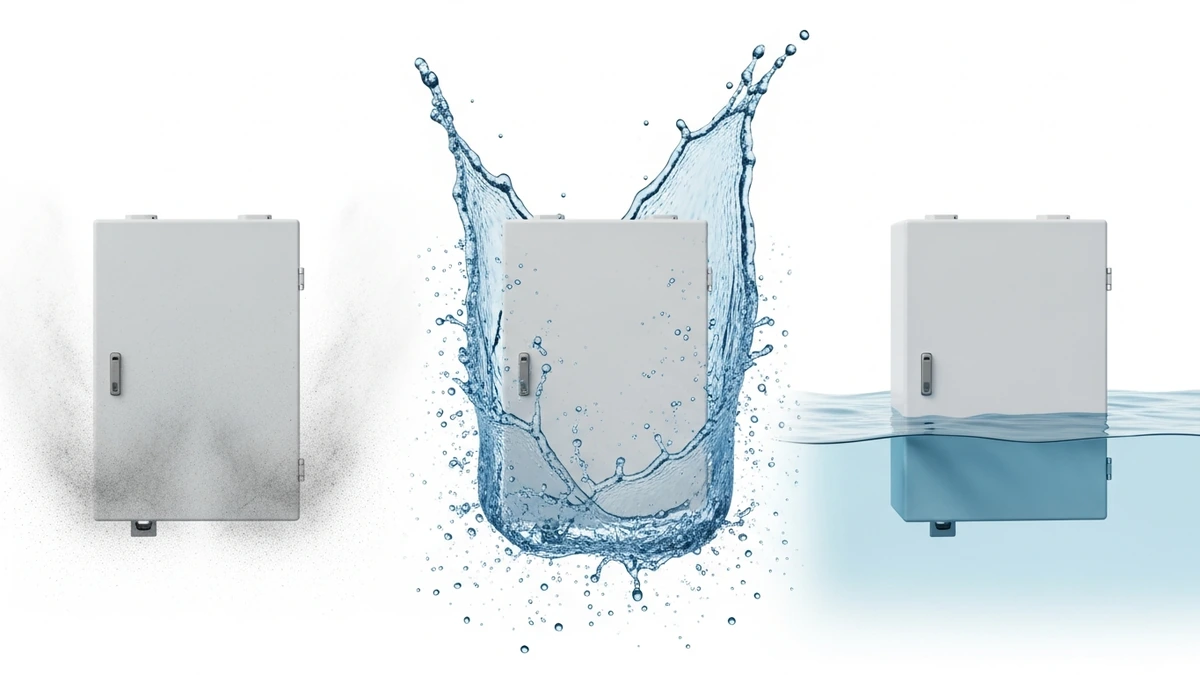 Ingress protection concept for waterproof isolator boxes with dust water jets and temporary immersion