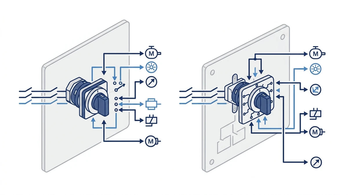 LW28 vs LW42 Rotary Cam Switch: Which Series Fits Your Panel application and wiring context