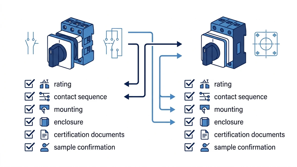 LW28 vs LW42 Rotary Cam Switch: Which Series Fits Your Panel procurement checklist