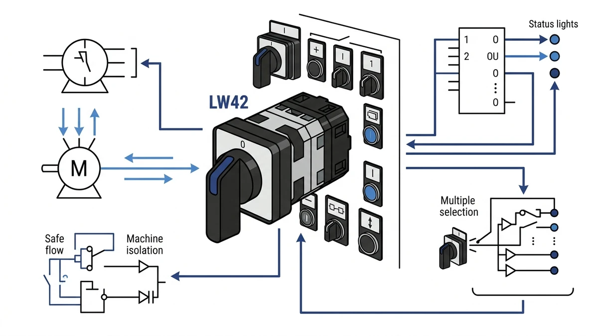 LW42 Rotary Cam Switch Basics for Compact Industrial Switching technical overview