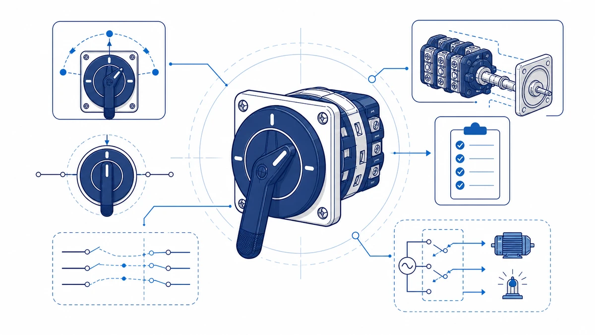 Rotary Cam Switch Manufacturer Checklist for OEM Buyers concept diagram