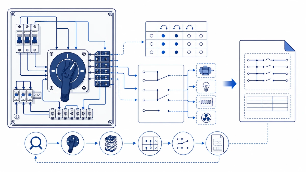 How to Request a Rotary Cam Switch Model Code Wiring Diagram and Quote application and wiring context