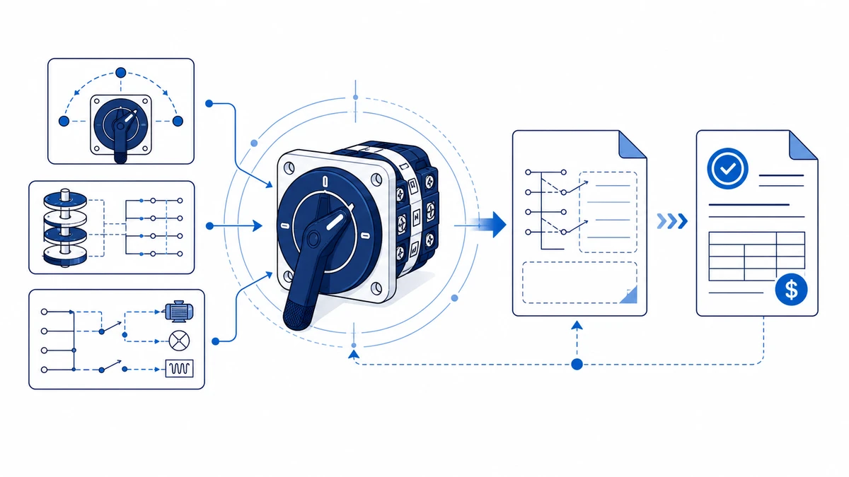 How to Request a Rotary Cam Switch Model Code Wiring Diagram and Quote concept diagram
