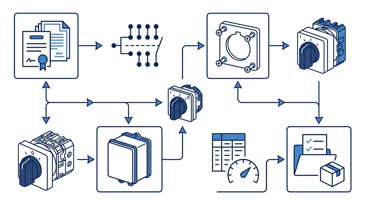 Rotary Cam Switch Selection Guide for Control Panels procurement checklist
