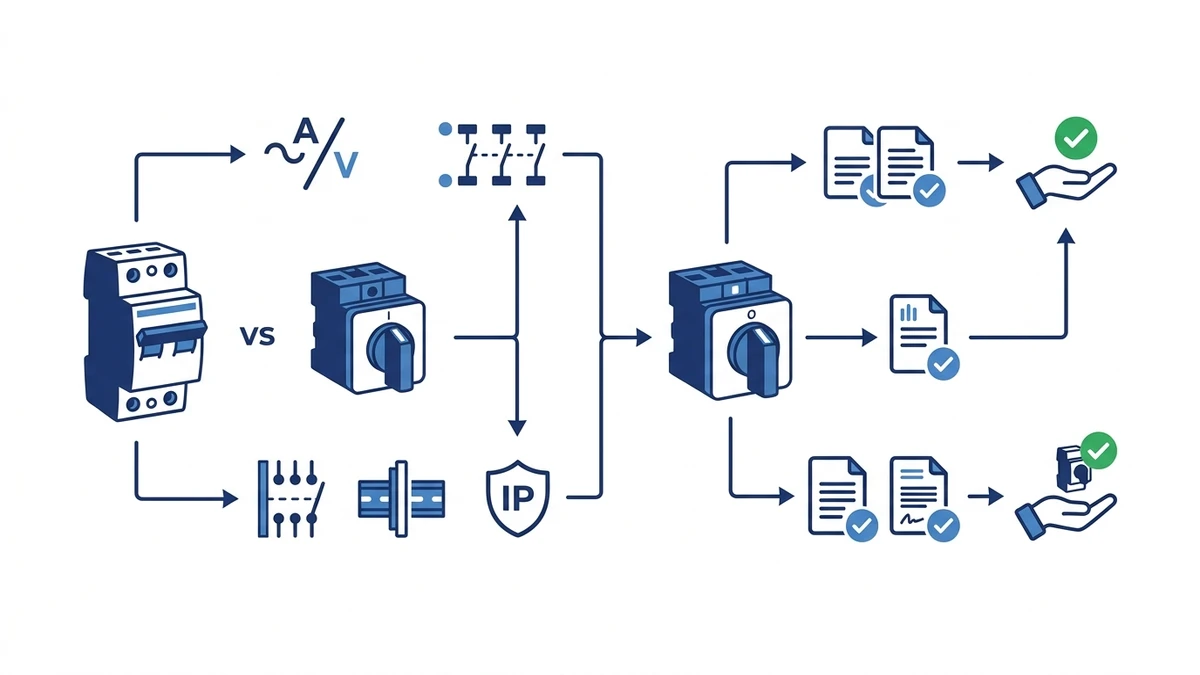 SH30 Load Isolator vs Rotary Cam Switch: Which Route Fits the Load procurement checklist