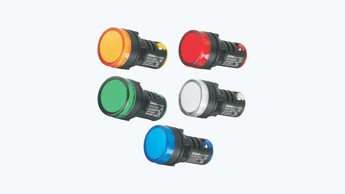 AD16-22DS standard signal indicator light all five colours 22mm unified product card