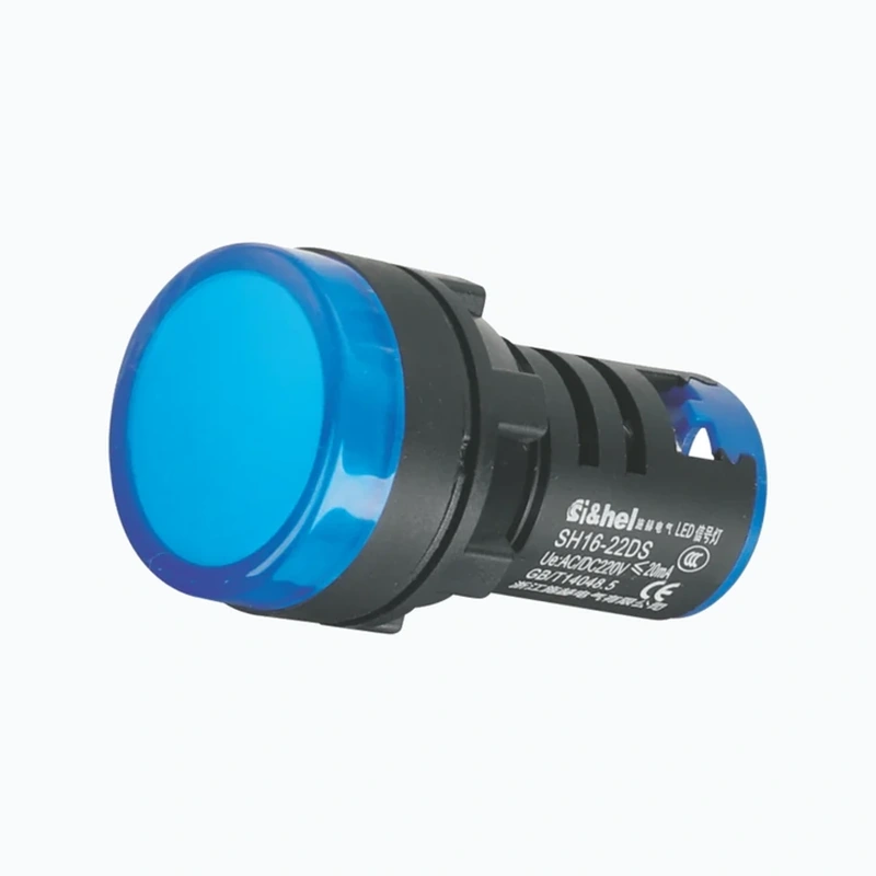 AD16-22DS blue flat LED panel indicator light 22mm