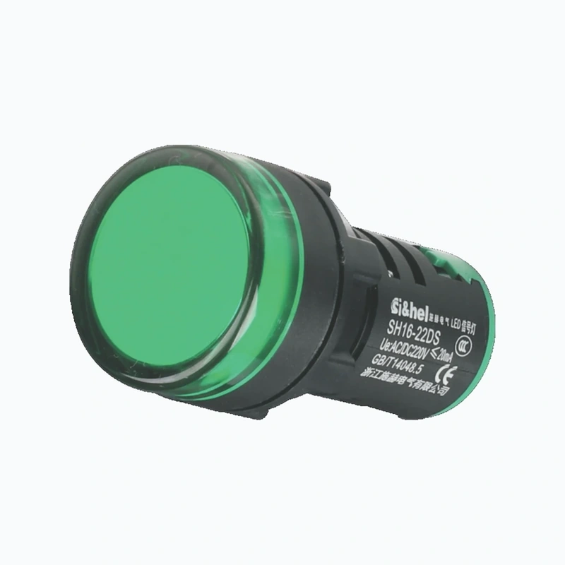 AD16-22DS green flat LED panel indicator light 22mm