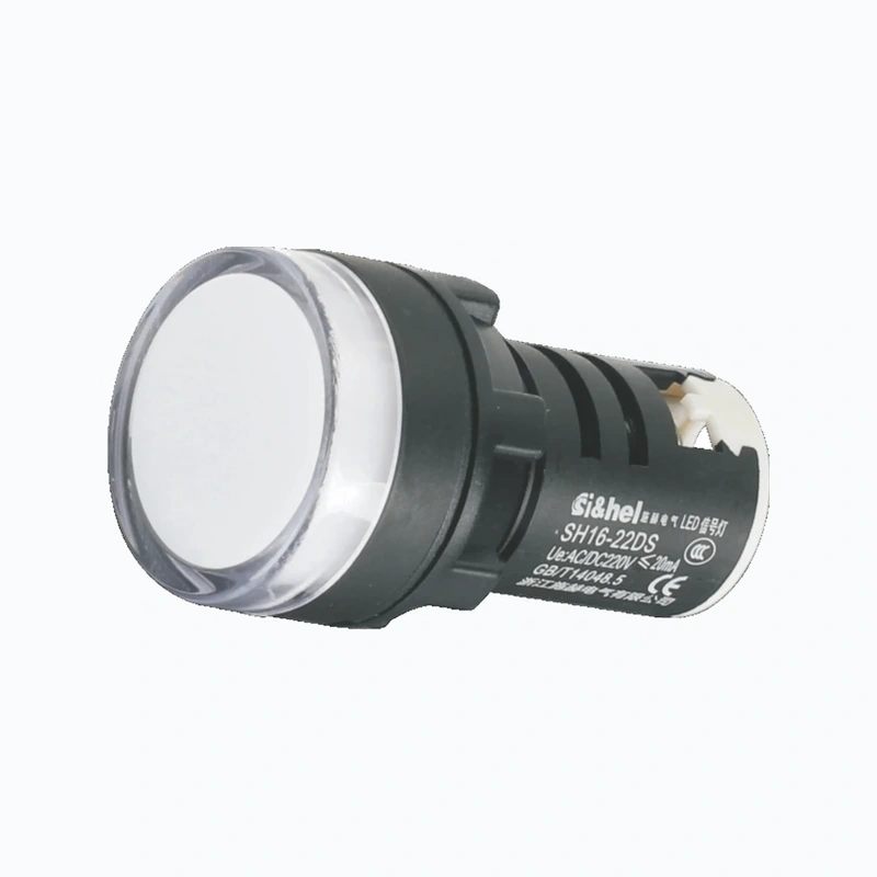 AD16-22DS white flat LED panel indicator light 22mm