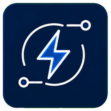 Electrical data voltage and current icon