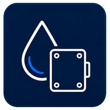 Waterproof isolator box protected enclosure icon