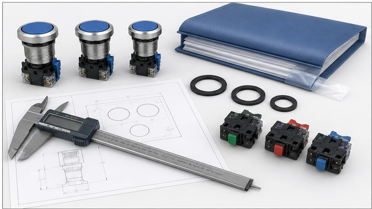 16mm 19mm and 22mm Push Buttons: Panel Cutout Selection procurement checklist
