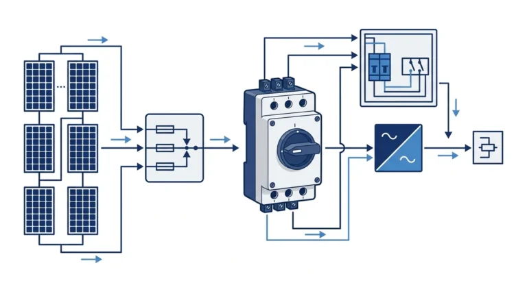 DC Isolator Switch Wiring Between String Combiner and Inverter technical overview