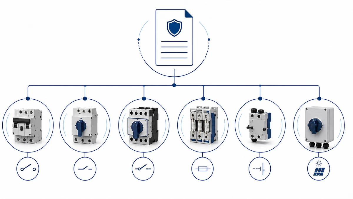 DC Switch Disconnector Requirements Under IEC 60947-3 concept diagram