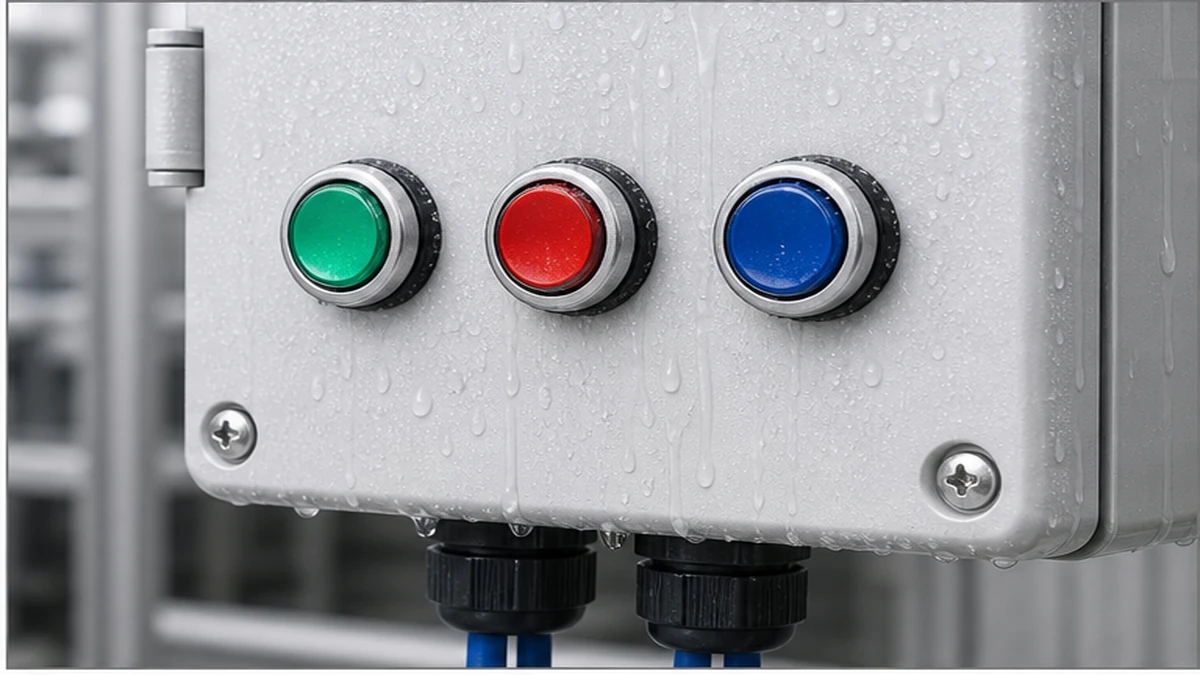 IP65 Push Buttons for Outdoor Dusty and Washdown Control Panels selection checks