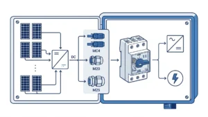 MC4 vs M20 M25 Cable Entry Options for PV DC Isolators technical overview