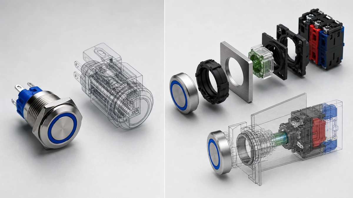 Metal Push Button vs Modular 22mm Push Button technical overview