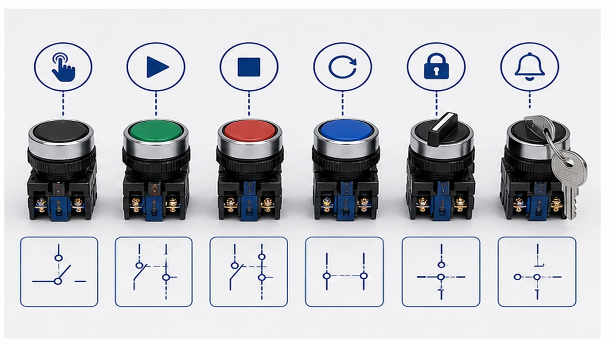 Momentary vs Maintained Push Button Switches for Control Panels selection checks