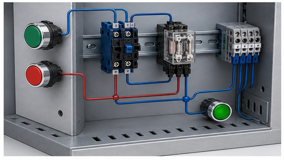 NO vs NC Push Button Contacts: Normally Open and Normally Closed Basics application and wiring context