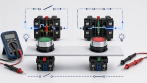NO vs NC Push Button Contacts: Normally Open and Normally Closed Basics technical overview