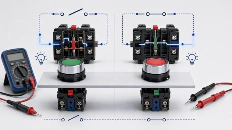 NO vs NC Push Button Contacts: Normally Open and Normally Closed Basics technical overview