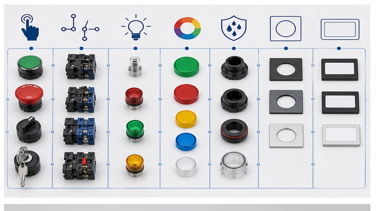 Push Button Switch Selection Guide for Industrial Control Panels selection checks