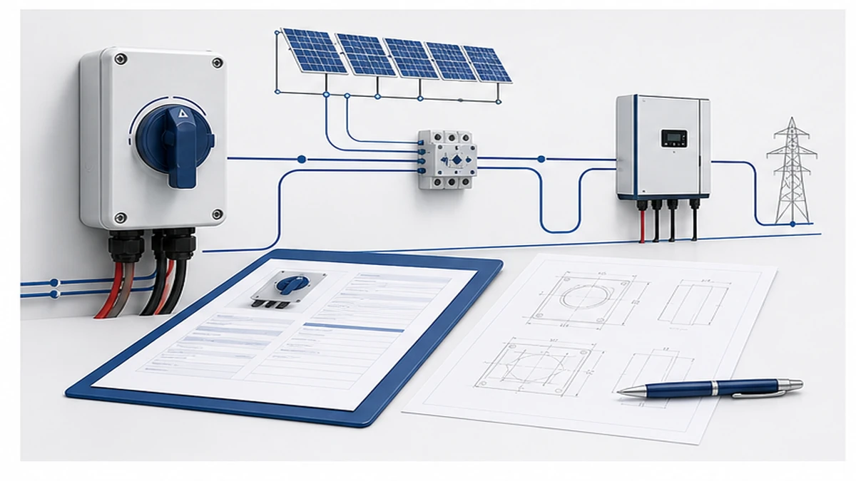 Solar DC Isolator Quote Checklist for PV Installers and OEM Buyers application and wiring context