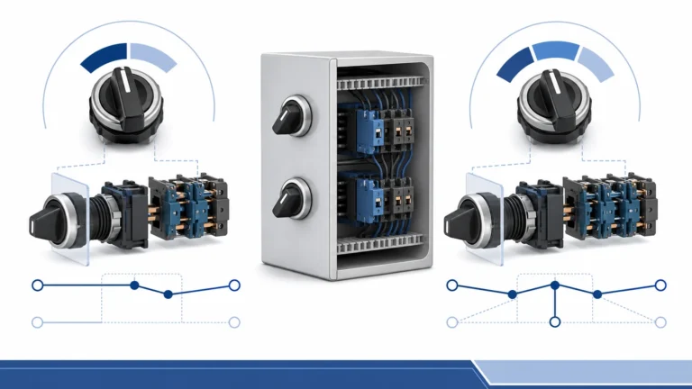 2 Position vs 3 Position Selector Switch: Panel Builder Guide technical hero illustration