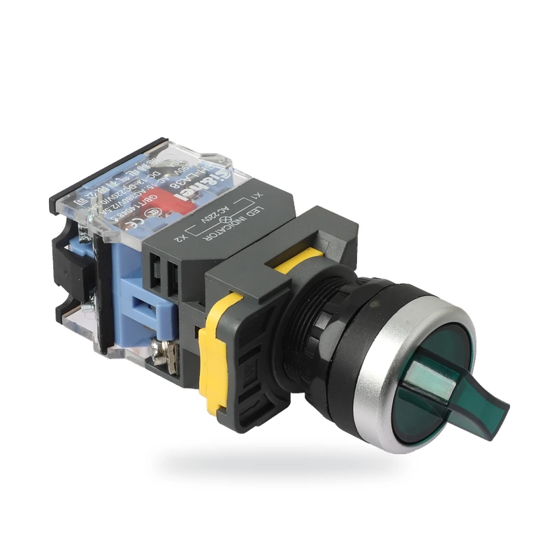 Shieldhz SH-LA38 green illuminated selector switch