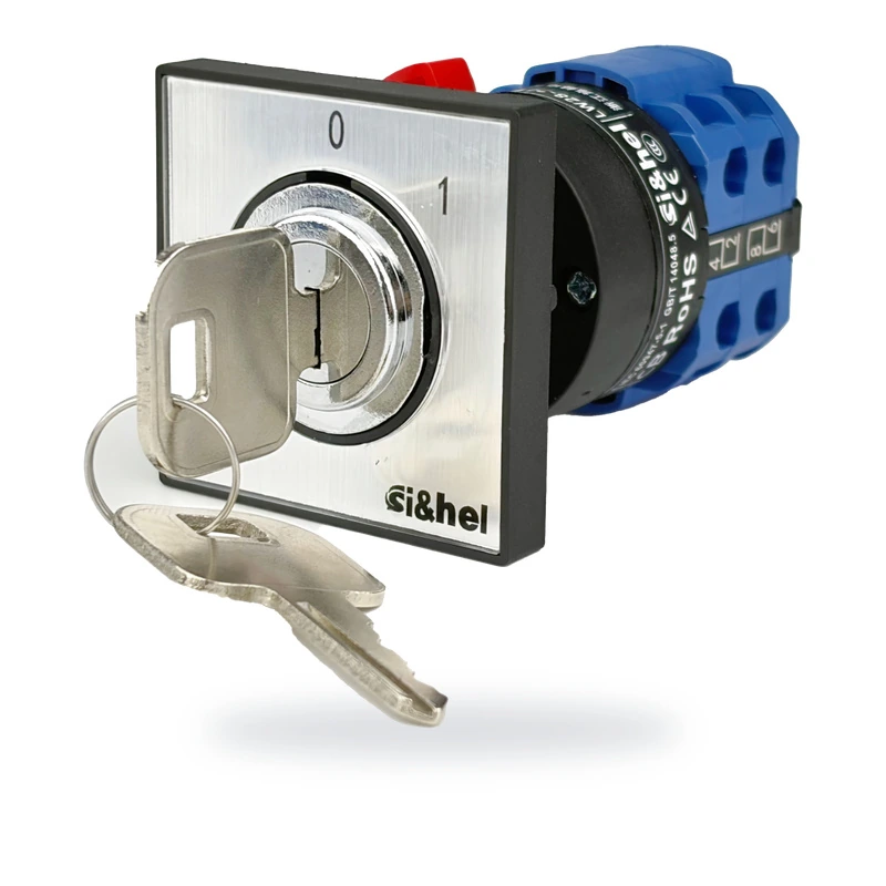 Shieldhz LW28 key-lock panel mounting rotary cam switch