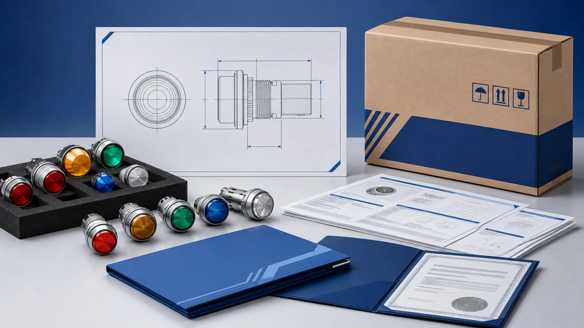 Indicator Light Voltage and Color Selection for Control Cabinets - supply handover