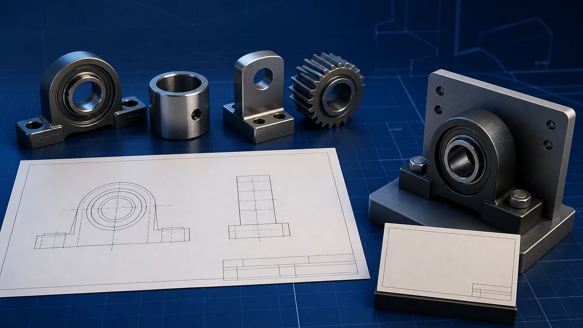 Technical anatomy view of an unbranded industrial control component portfolio showing relevant mounting and connection interfaces