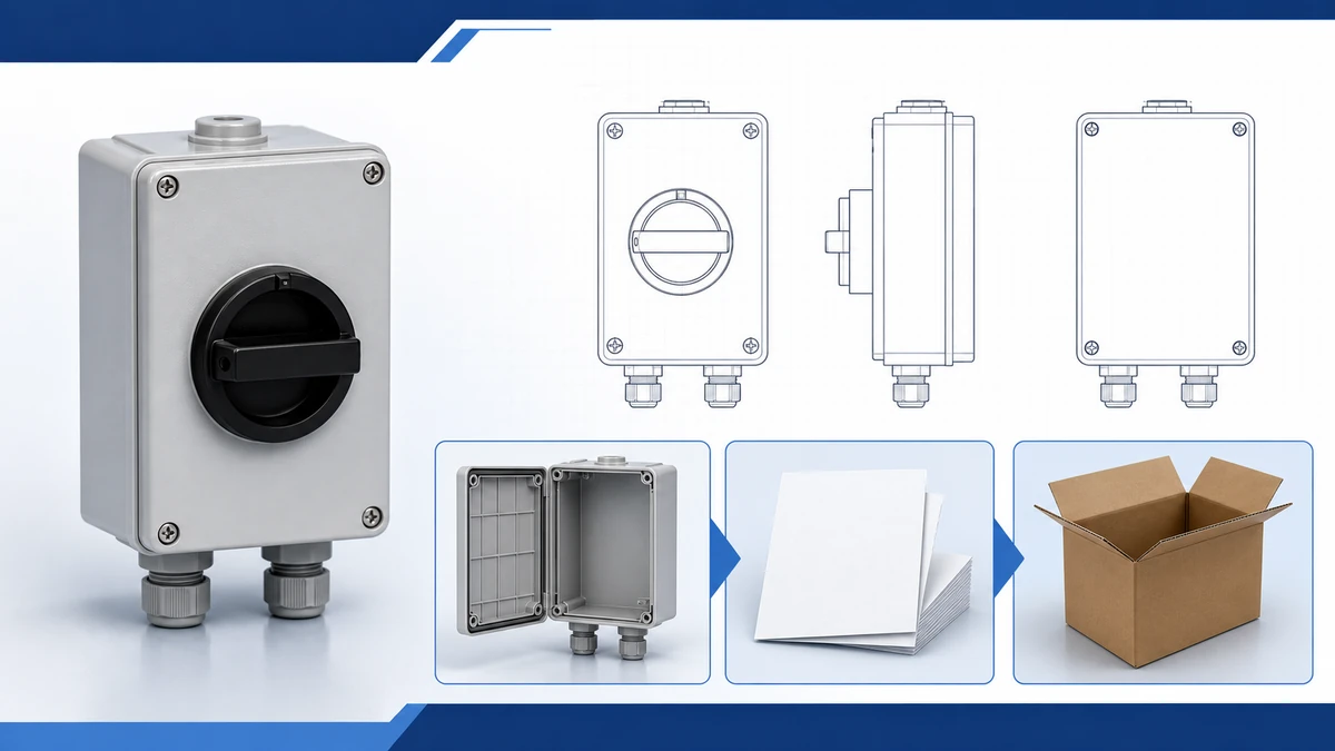SH30 Weatherproof Isolator Switch Box Basics for 20A to 125A Loads - supply handover